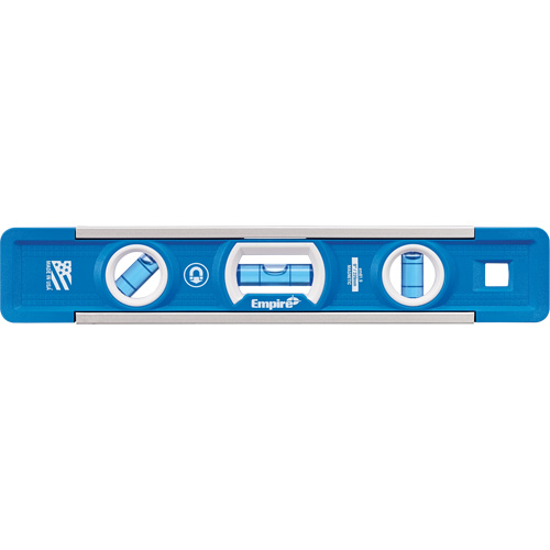 True Blue&reg; Torpedo Level, 9" L, Aluminum, 3 Vials, Magnetic Moffatt Supply & Specialties