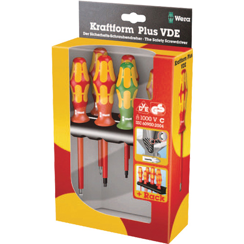 160 i / 168 i /6 VDE Insulated Screwdriver Set, 1000 V, 6 Pcs Moffatt Supply & Specialties