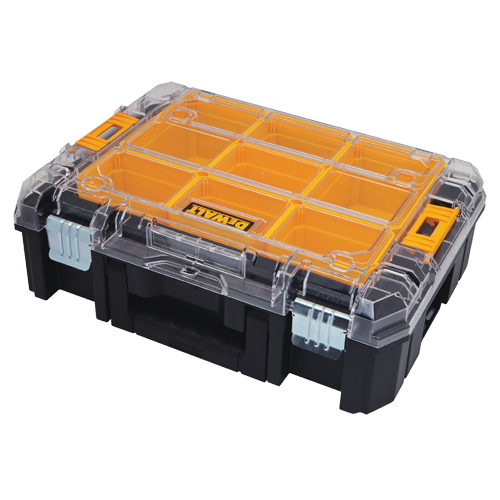 Organisateur avec couvercle transparent TSTAK V, 17-1/4" x 13" x 6", Noir Moffatt Supply & Specialties