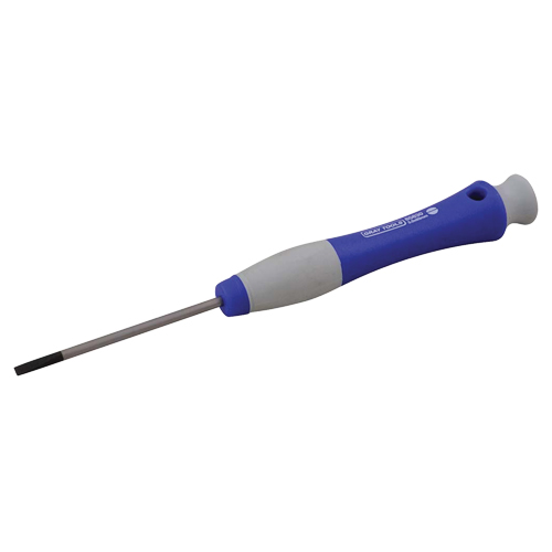 Slotted Screwdriver, 5/32" Tip, Round, 6-1/2" L, Plastic Handle Moffatt Supply & Specialties