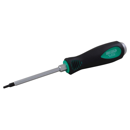 Square Screwdriver, #1 Tip, Round, 8-1/4" L, Cushion Grip Handle Moffatt Supply & Specialties