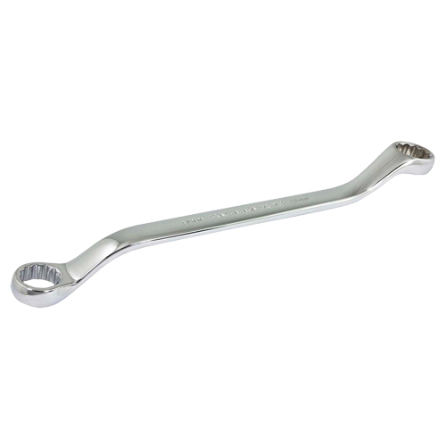 Box End Wrench, 12 Point, 17 mm x 19 mm, 15° Offset, Chrome Finish Moffatt Supply & Specialties