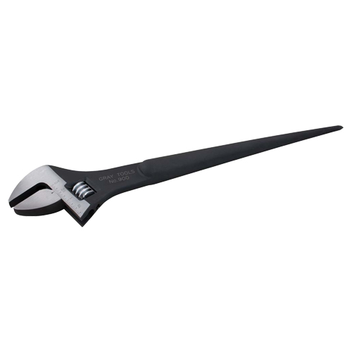 Structural Adjustable Wrench, 15" L, 1-3/4" Max Width, Black Oxide Moffatt Supply & Specialties