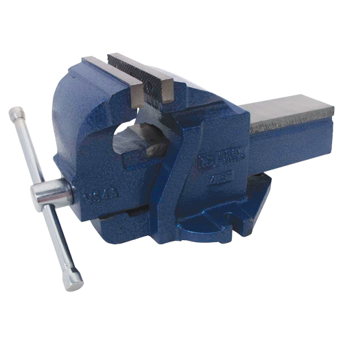 Ductile Iron Mechanics Bench Vise, 4-1/2" Jaw Width, 2-3/5" Throat Depth Moffatt Supply & Specialties
