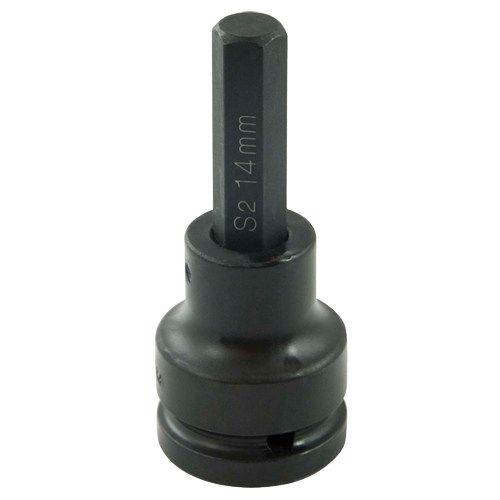 Bit Socket, Hex, 14 mm x 102 mm L, 3/4" Drive Moffatt Supply & Specialties