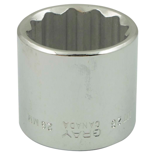 Socket, 6 mm, 3/8" Drive, 12 Points Moffatt Supply & Specialties