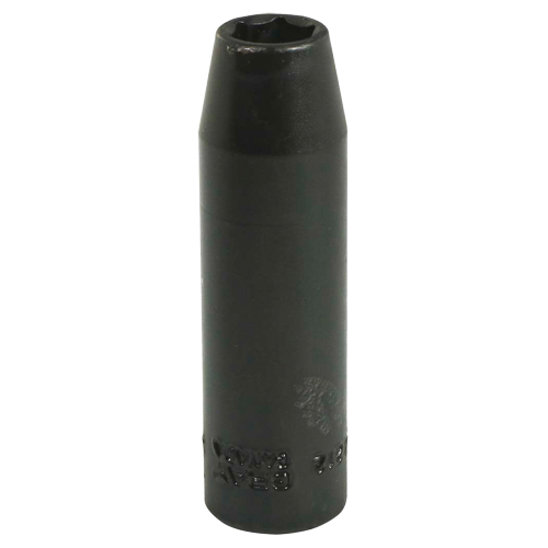 Socket, Impact, 3/8", 3/8" Drive, 6 Points, Deep Moffatt Supply & Specialties