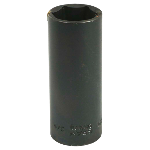 Socket, Impact, 3/4", 3/8" Drive, 6 Points, Deep Moffatt Supply & Specialties