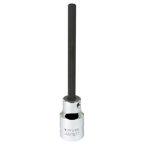 Bit Socket, 5 mm x 3-7/8" L, 3/8" Drive Moffatt Supply & Specialties