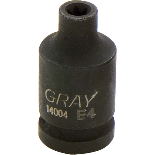 Socket, Impact, E4, 1/2"/1/4" Drive Moffatt Supply & Specialties