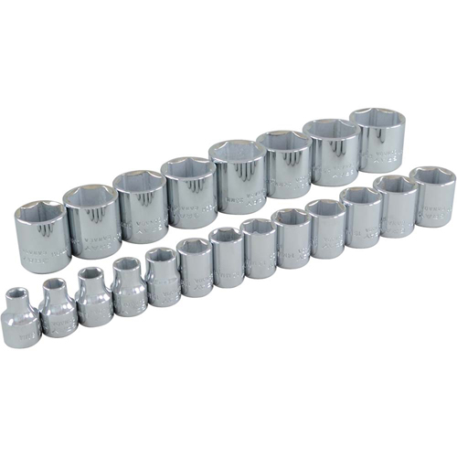 Jeu de douilles, 21 Mcx, Prise de 3/8" Moffatt Supply & Specialties