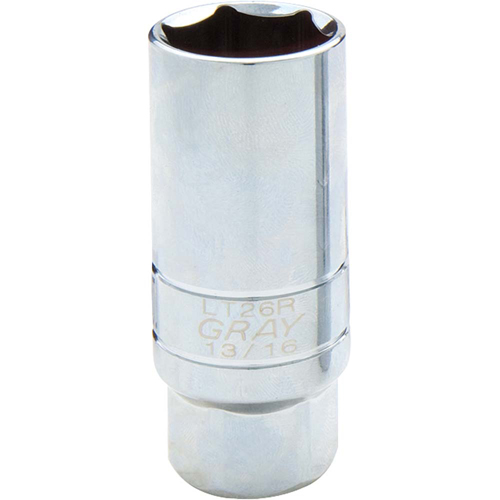 Spark Plug Socket, 3/8" Drive, 13/16" Socket, 1-1/10" L Moffatt Supply & Specialties