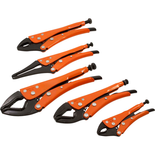 Locking Plier Set, 5 Pieces Moffatt Supply & Specialties
