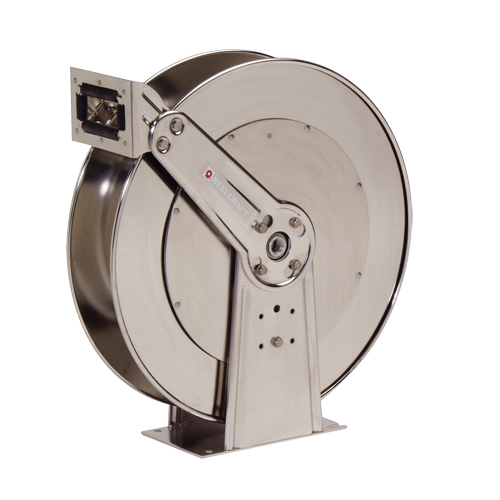 Stainless Steel Hose Reel, Single Hose, 10-1/2" W x 24" D x 25-3/8" H Moffatt Supply & Specialties