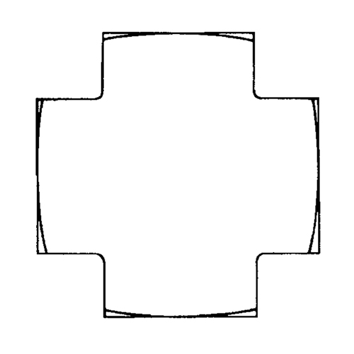 Cross 1/8" NPT Moffatt Supply & Specialties