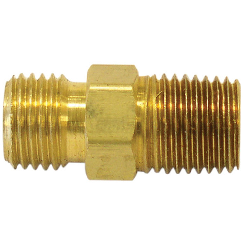 Reducer/Adapter Fitting, 3/8" x 1/4" Dia, Brass Moffatt Supply & Specialties