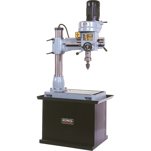 Radial Drilling Machine, 1/2" Chuck, 5 Speed(s), 21-5/8" W X 19-5/8" L, #3 Morse Moffatt Supply & Specialties