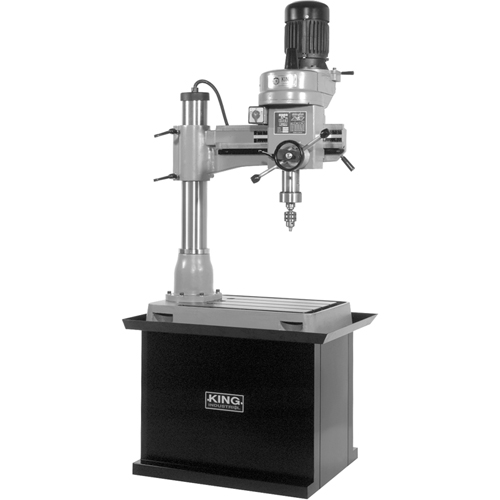 Radial Drilling Machine, 1/2" Chuck, 5 Speed(s), 21-5/8" W X 19-5/8" L, #3 Morse Moffatt Supply & Specialties