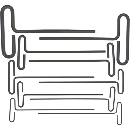 Loop T-Handle Hex Key Set, 10 Pcs., Imperial Moffatt Supply & Specialties