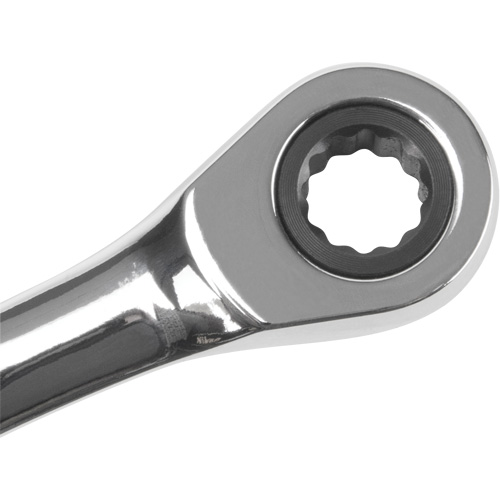 Cl&eacute; mixte &agrave; cliquet SAE, 12 pans, 1/4", Fini Chrome Moffatt Supply & Specialties
