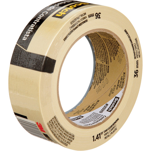 Ruban-cache Scotch pour entrepreneurs 2020, 36 mm (1-1/2") x 55 m (180'), Beige Moffatt Supply & Specialties