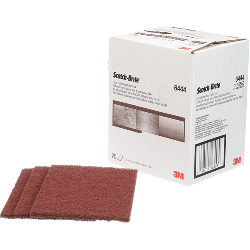 Scotch-Brite Extra-Duty Hand Pad, Aluminum Oxide, 9" x 6", Fine Grit Moffatt Supply & Specialties