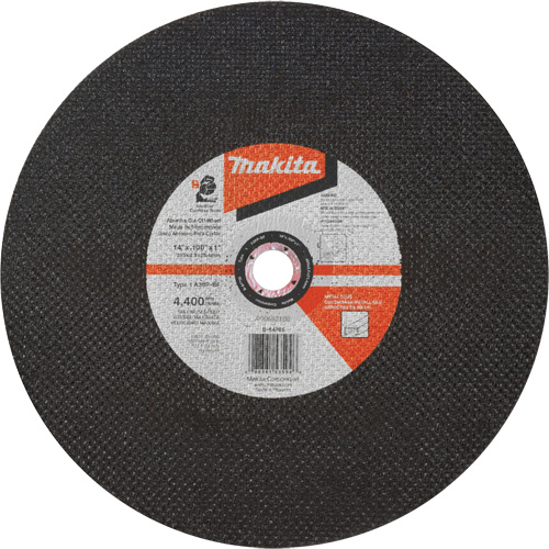 Abrasive Cut-Off Wheel, 14" x 3/32", 1" Arbor, Type 1, Aluminum Oxide, 4400 RPM Moffatt Supply & Specialties