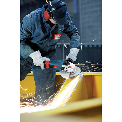 High Performance Large Angle Grinder, 9", 120 V, 15 A, 6500 RPM Moffatt Supply & Specialties