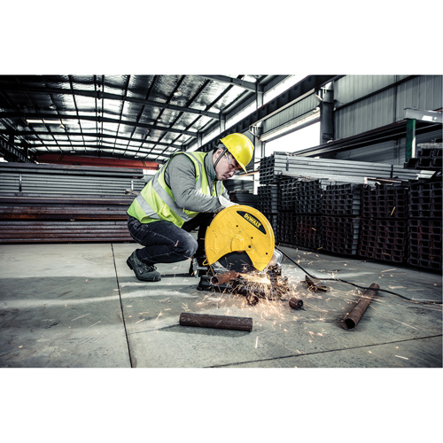 Scie &agrave; tronçonner, 14", 4000 tr/min &agrave; vide, 120 V, 15 A Moffatt Supply & Specialties