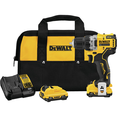 Xtreme Brushless Drill Driver Kit, Lithium-Ion, 12 V, 3/8" Chuck, 250 UWO Torque Moffatt Supply & Specialties