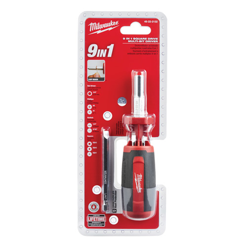 Tournevis &agrave; embouts multiples 9 en 1, 9" lo, Prise Coussin&eacute;e Moffatt Supply & Specialties