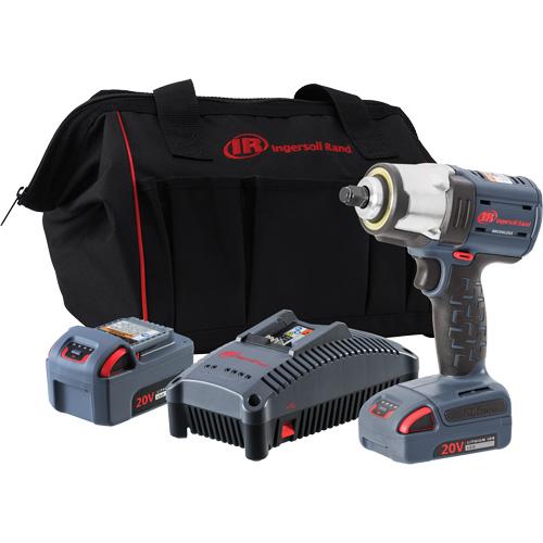 IQv20 Compact Cordless Impact Wrench Kit, 20 V, 1/2" Socket Moffatt Supply & Specialties