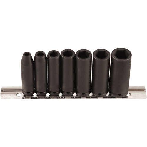 Jeu de douilles, 7 Mcx, Chocs, Prise de 1/4", Profond Moffatt Supply & Specialties