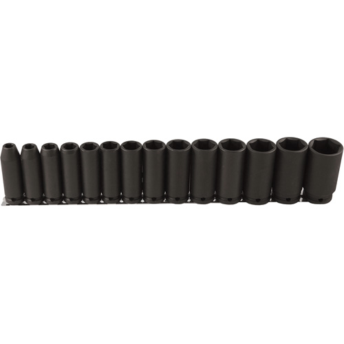Jeu de douilles longues, 14 Mcx, Chocs, Prise de 1/2", Profond Moffatt Supply & Specialties