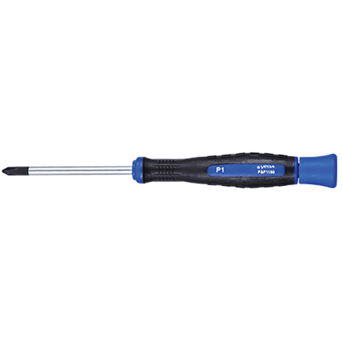 Phillips Precision Screwdriver, #00, 5" L, Cushion Grip Handle Moffatt Supply & Specialties