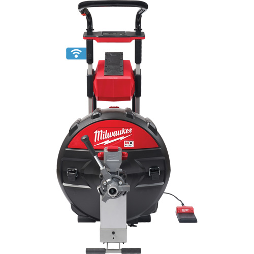 MX Fuel Sewer Drum Machine with PowerTredz, Electric, 5/8" x 100' and 3/4" x 100' Moffatt Supply & Specialties