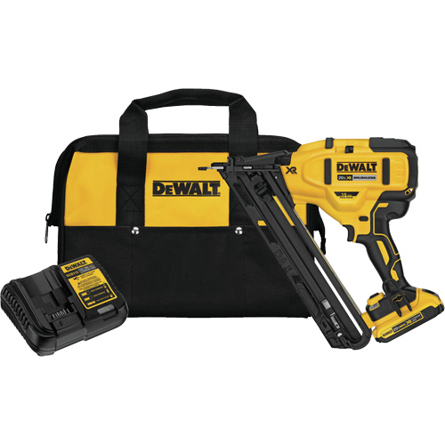 Max XR&reg; Angled Finish Nailer Kit, 20 V, Lithium-Ion Moffatt Supply & Specialties