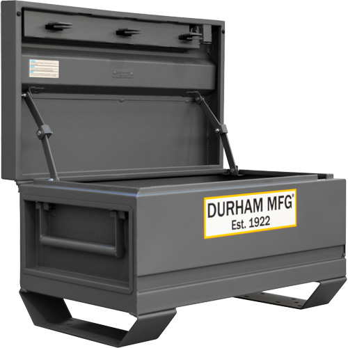 Jobsite Storage Box, 32" x 19" x 17-13/16", Steel, Grey Moffatt Supply & Specialties