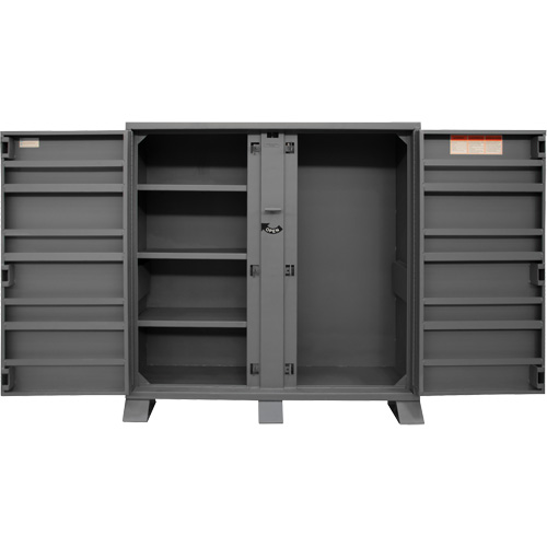 Jobsite Storage Shelving Cabinet, Steel, 47.5 Cubic Feet, Grey Moffatt Supply & Specialties