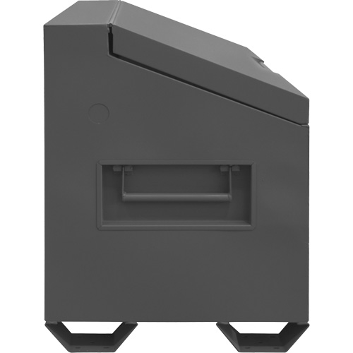Jobsite Sloped Lid Storage Box, 60" x 30" x 39-3/8", Steel, Grey Moffatt Supply & Specialties