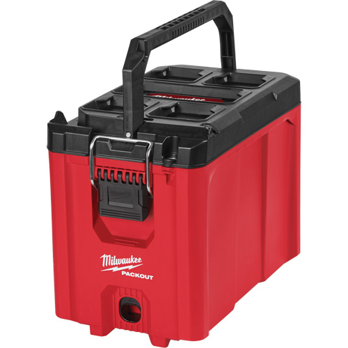 Packout Compact Tool Box, 10" x 16-1/5" x 13", Black/Red Moffatt Supply & Specialties