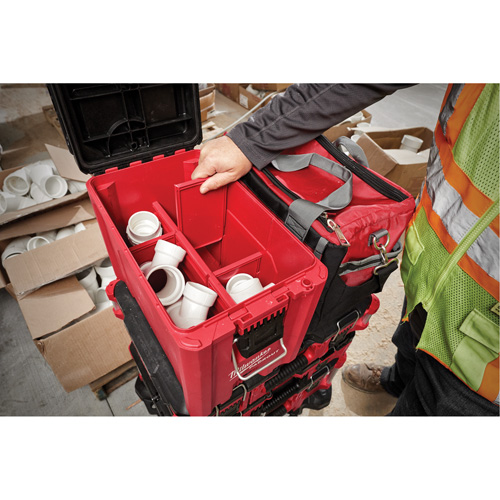 Packout Compact Tool Box, 10" x 16-1/5" x 13", Black/Red Moffatt Supply & Specialties