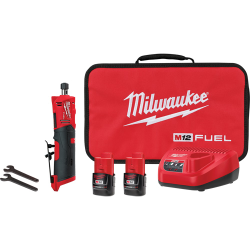 Trousse meuleuse droite M12 Fuel, 1/4" collet, 12 V, Lithium-ion Moffatt Supply & Specialties