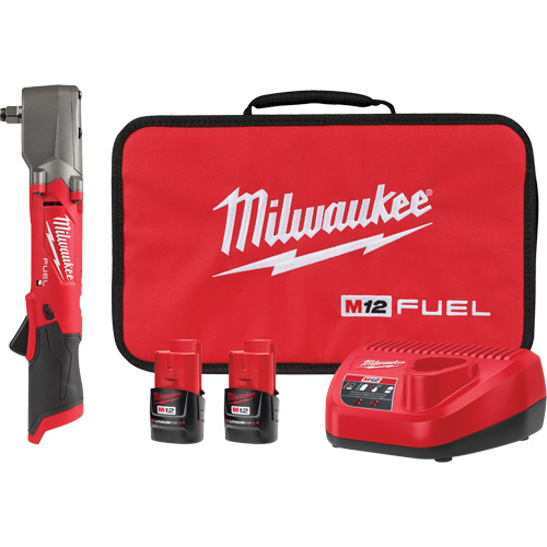 M12 Fuel Right Angle Impact Wrench with Pin Detent Kit, 12 V, 1/2" Socket Moffatt Supply & Specialties
