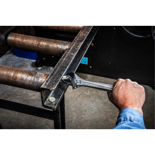 Adjustable Wrench - Bagged, 8" L, 1-1/8"/29 mm Max Width, Chrome Moffatt Supply & Specialties