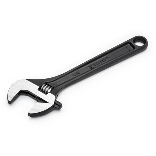 Adjustable Wrench, 8" L, 1-1/8" Max Width, Black Oxide Moffatt Supply & Specialties