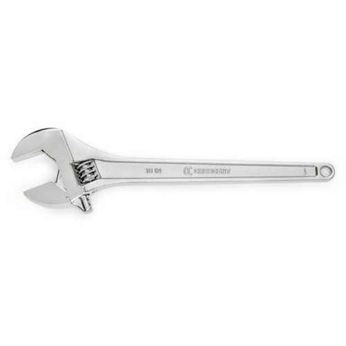 Adjustable Wrench, 18" L, 2-1/16" Max Width, Chrome Moffatt Supply & Specialties