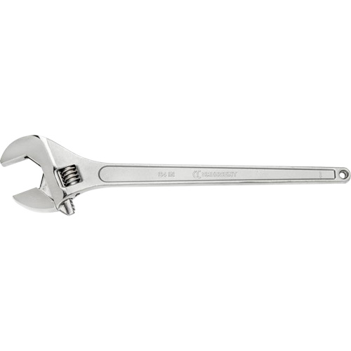 Adjustable Wrench, 24" L, 2-7/16" Max Width, Chrome Moffatt Supply & Specialties