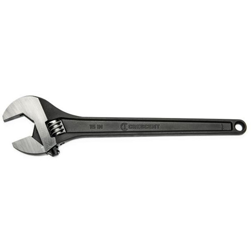 Adjustable Wrench, 15" L, 1-2/3" Max Width, Black Moffatt Supply & Specialties