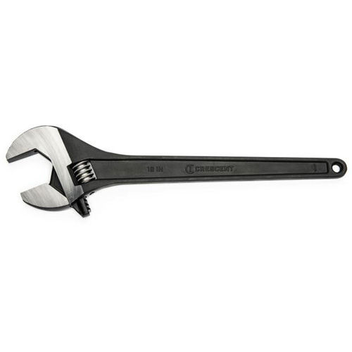 Adjustable Wrench, 18" L, 2" Max Width, Black Moffatt Supply & Specialties